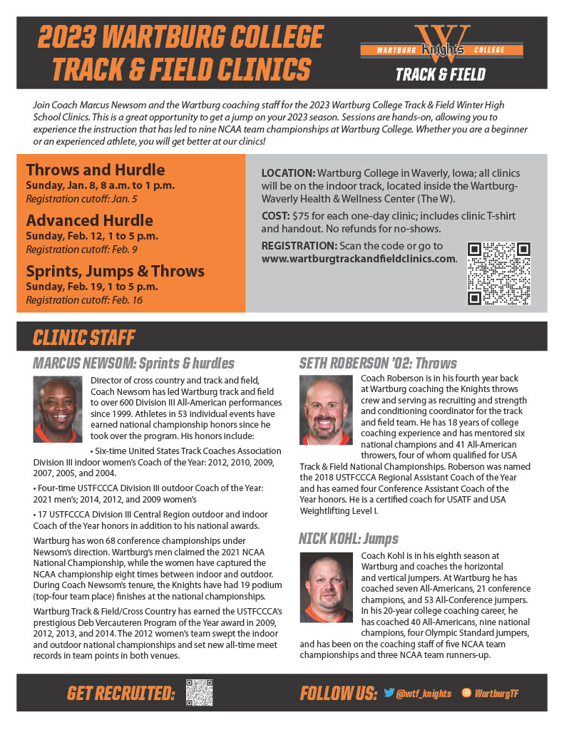 Wartburg College Track & Field Waverly, IA